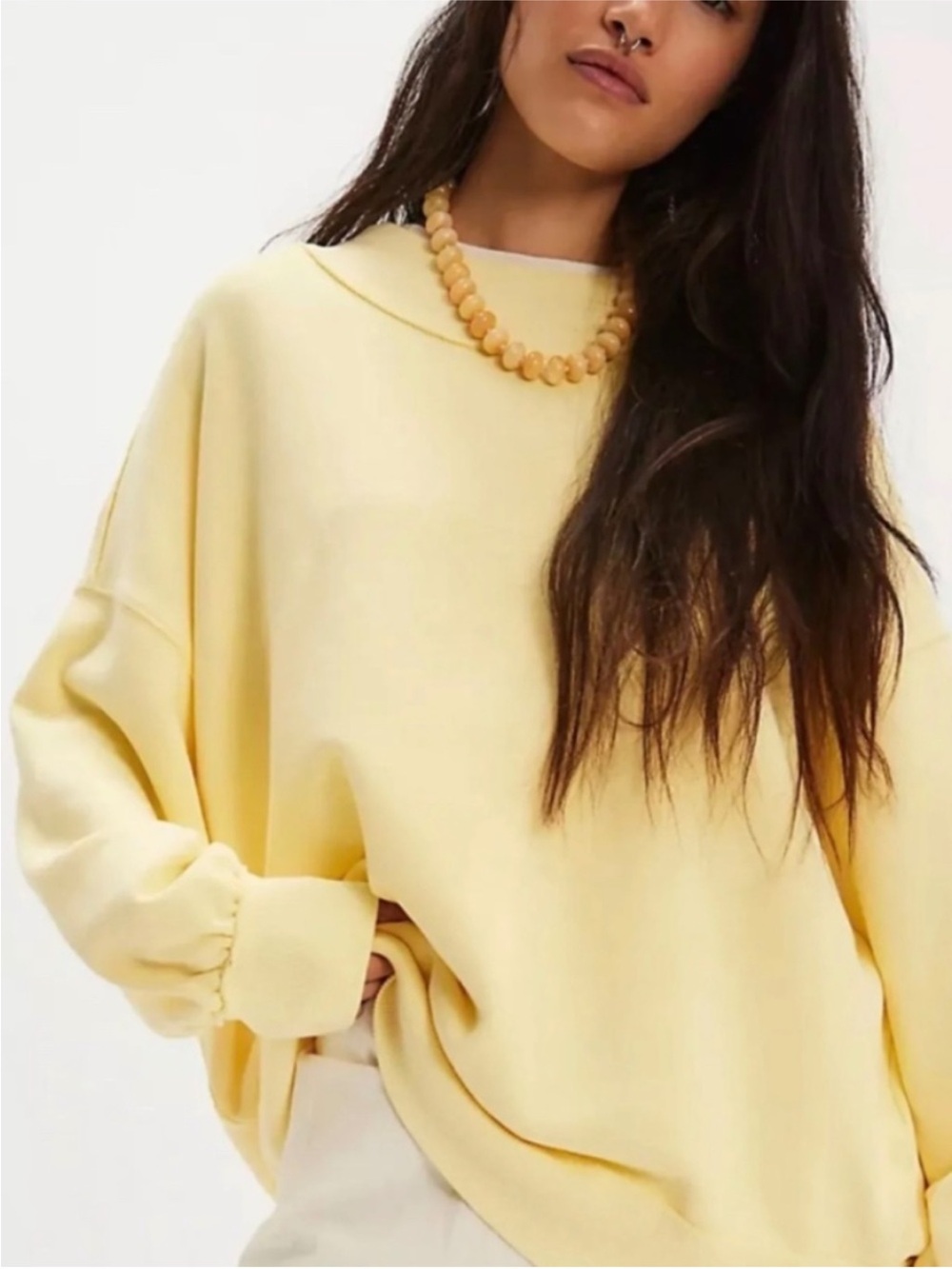 We The Free x Free People We The Free Palm Springs Pullover in Banana